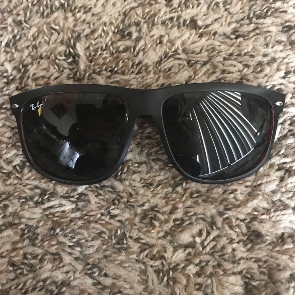 Ray-Bans with Red Accents